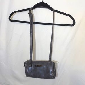 J. Francis Mini Crossbody Dusty Purse, Adjustable Strap, Faux Leather